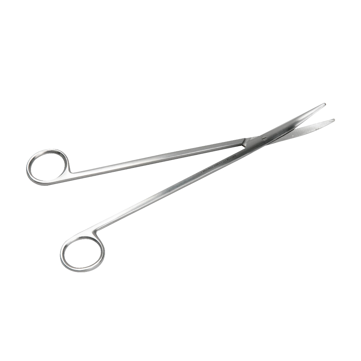 Ножницы для мягких тканей. Ножницы для рассечения мягких тканей в глубоких полостях. Ножницы из нержавеющей стали медицинские. 115мм. Ножницы для глубоких полостей изогнутые 230мм.